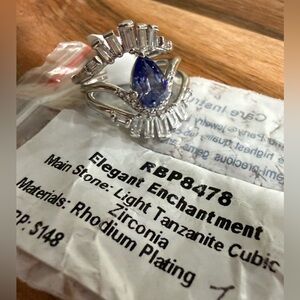 Bomb Party Ring RBP8478 Elegant Enchantment Tanzanite December 2024 size 7 NEW